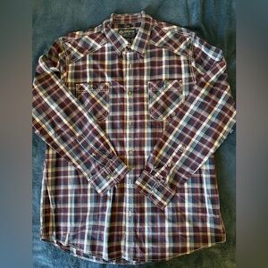 American Rag 
Men's Plaid Shirt - Blue and Red